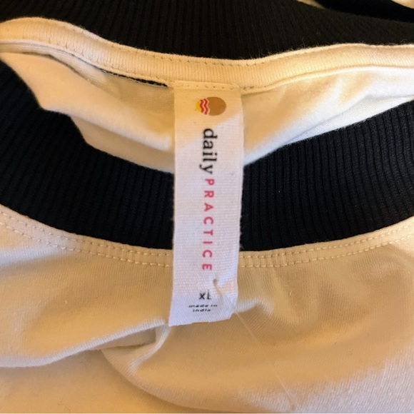NWT Daily Practice by Anthropologie Colorblock Mini Dress Black White Womens XL - Picture 10 of 12